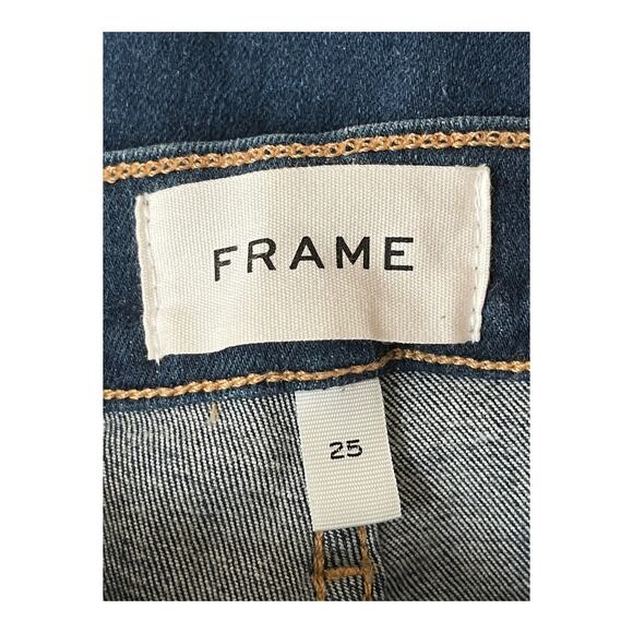 Frame Denim jeans Le High chewed hem ankle straight leg size 25 - Picture 5 of 5